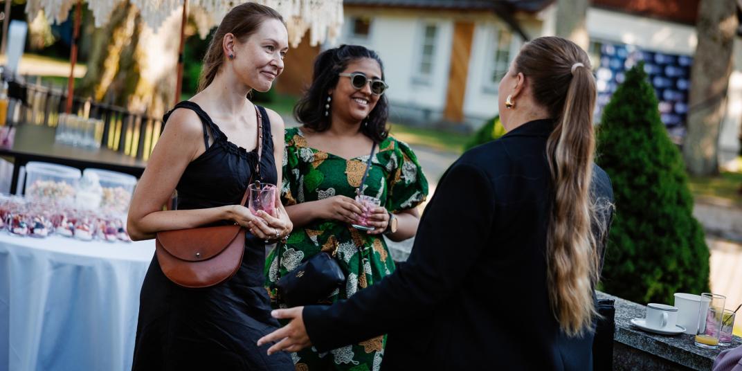 Women chatting